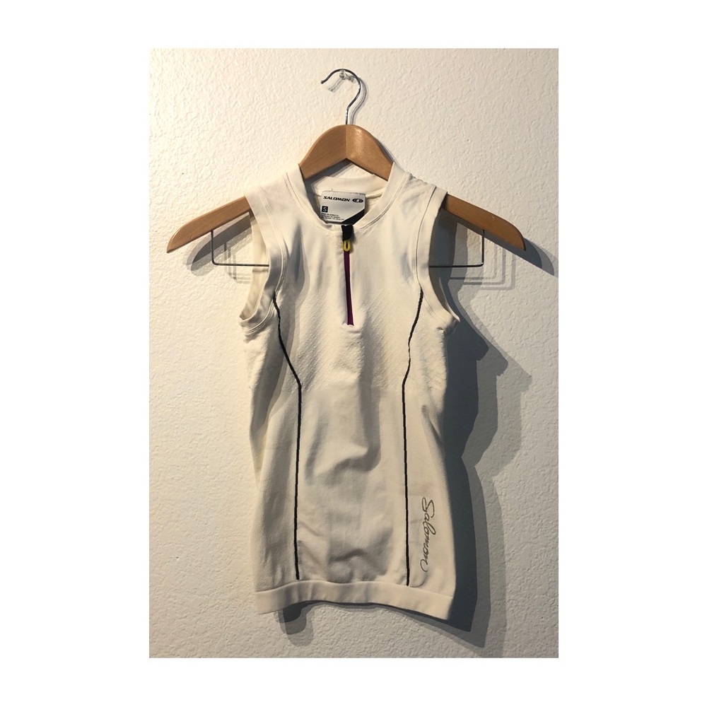 Sleeveless running top half zip Athletic